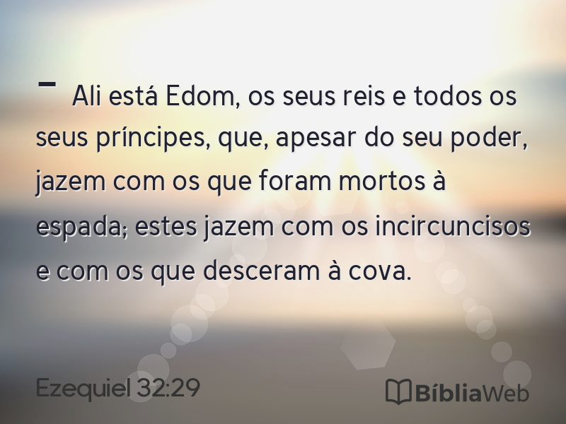 Ezequiel 32:29 em imagem para compartilhar