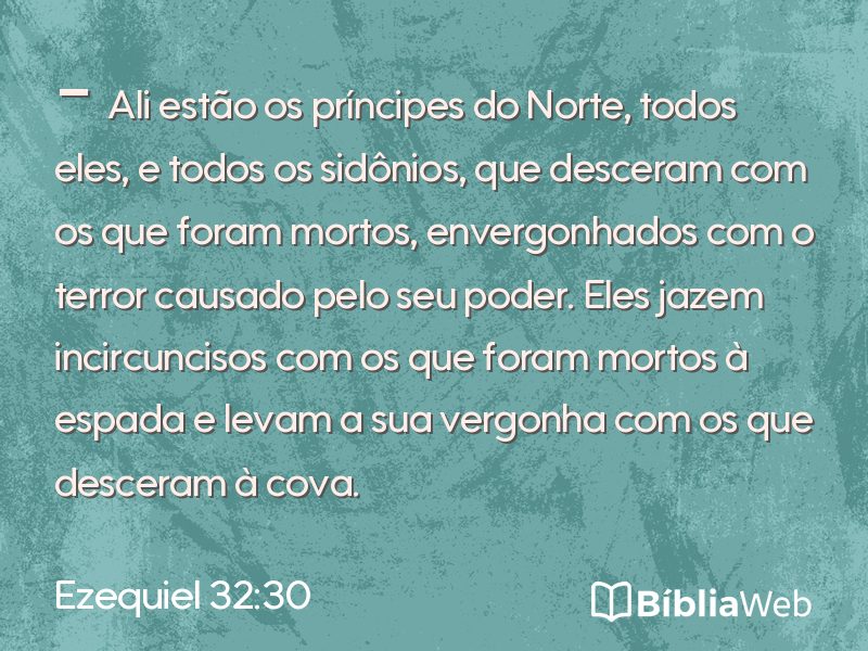 Ezequiel 32:30 em imagem para compartilhar