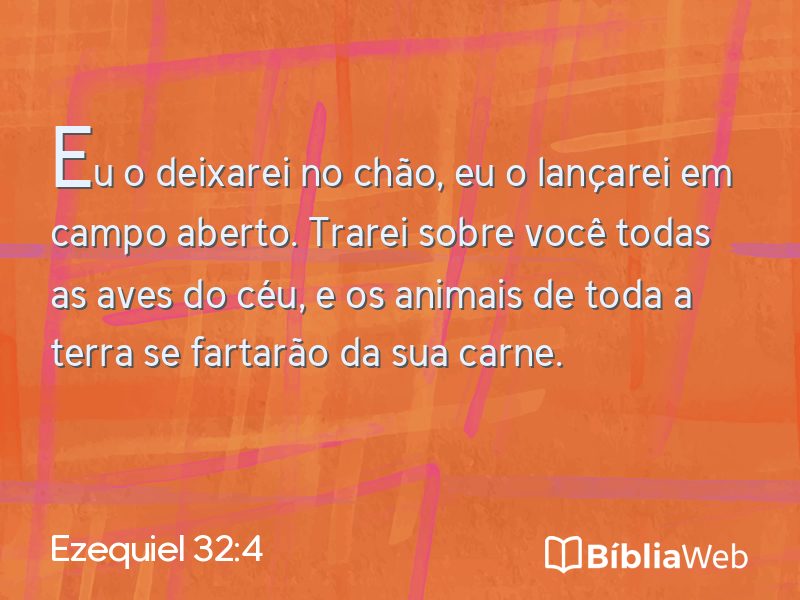 Ezequiel 32:4 em imagem para compartilhar