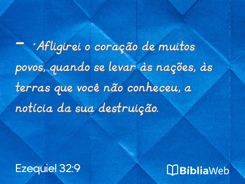 Ezequiel 32:9 em imagem para compartilhar