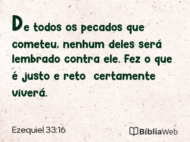 Ezequiel 33:16 em imagem para compartilhar