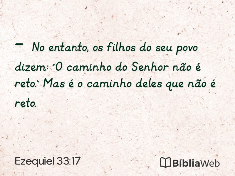Ezequiel 33:17 em imagem para compartilhar