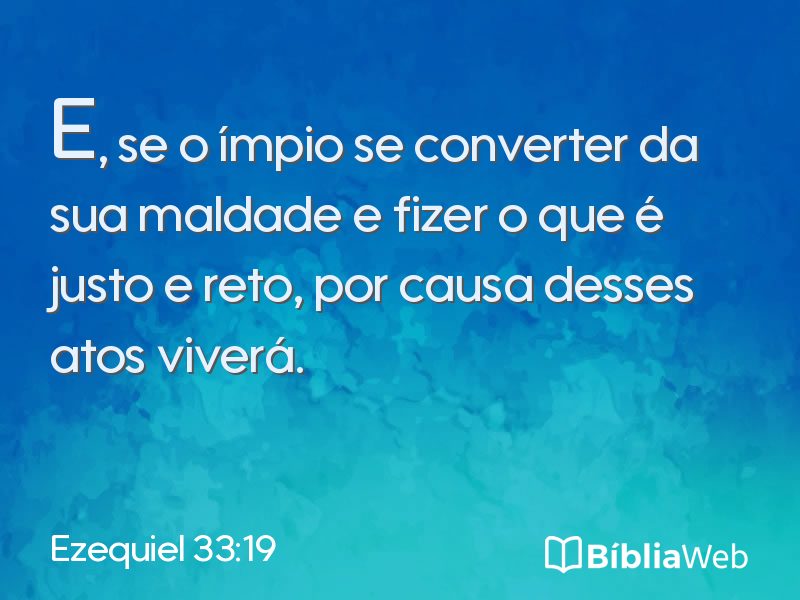 Ezequiel 33:19 em imagem para compartilhar