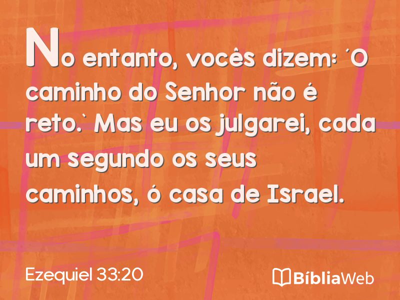 Ezequiel 33:20 em imagem para compartilhar