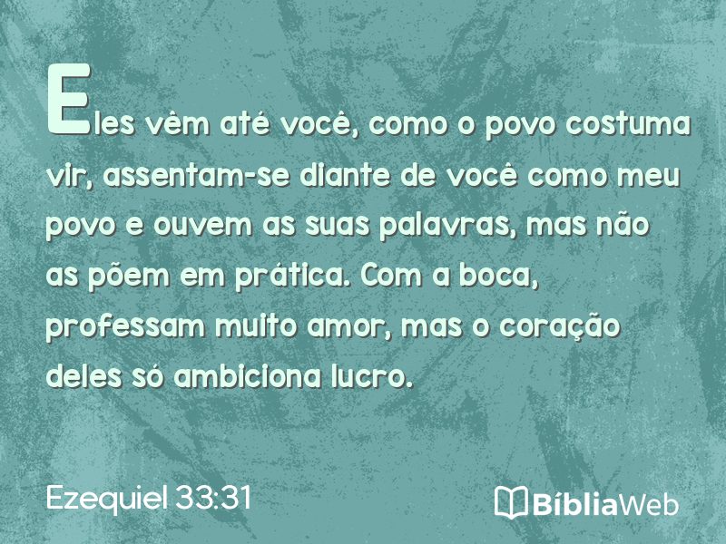 Ezequiel 33:31 em imagem para compartilhar