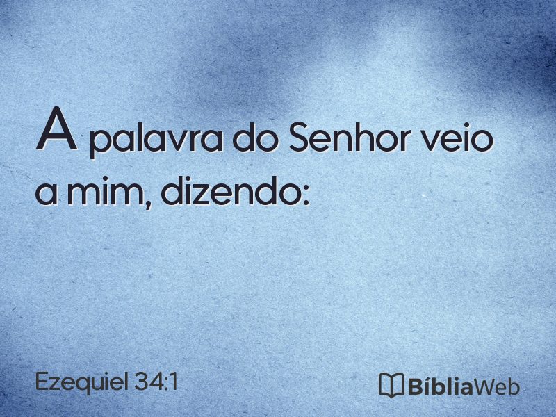 Ezequiel 34:1 em imagem para compartilhar