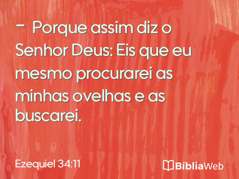 Ezequiel 34:11 em imagem para compartilhar