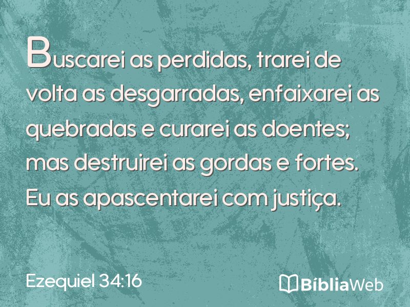 Ezequiel 34:16 em imagem para compartilhar