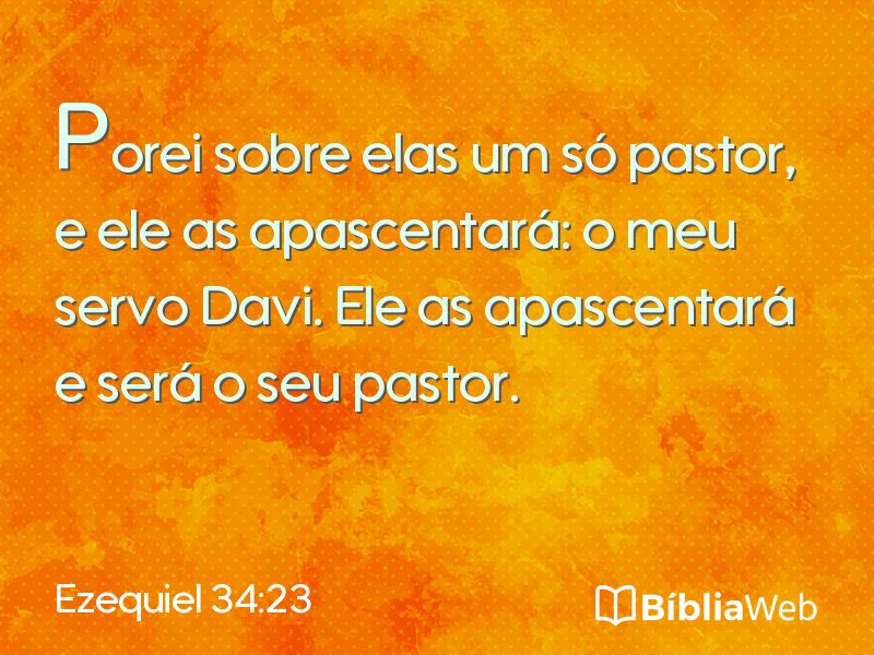 Ezequiel 34:23 em imagem para compartilhar