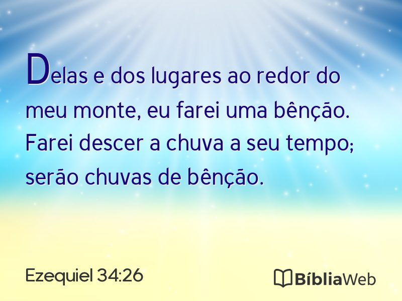 Ezequiel 34:26 em imagem para compartilhar