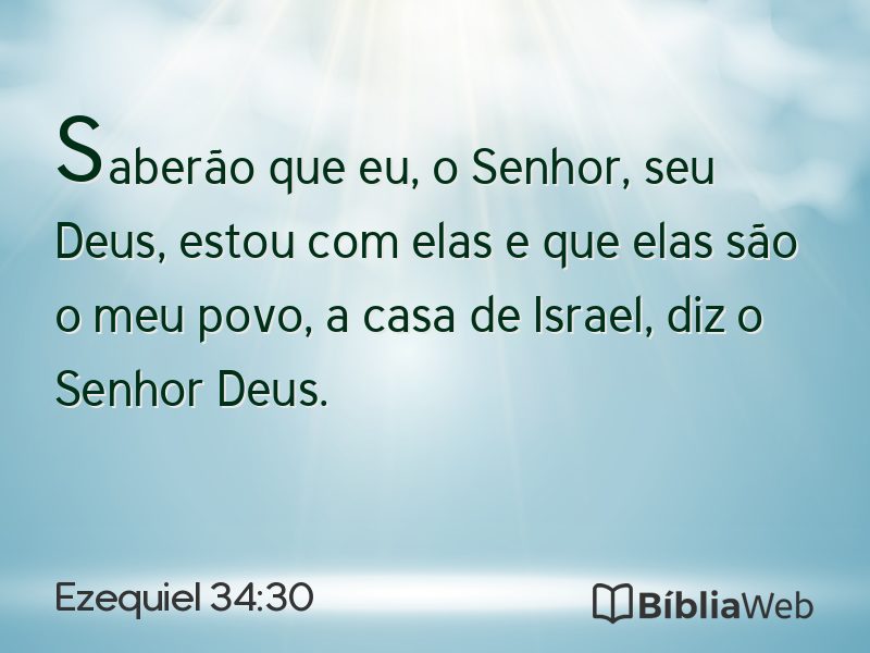 Ezequiel 34:30 em imagem para compartilhar