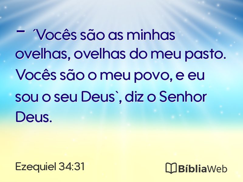 Ezequiel 34:31 em imagem para compartilhar