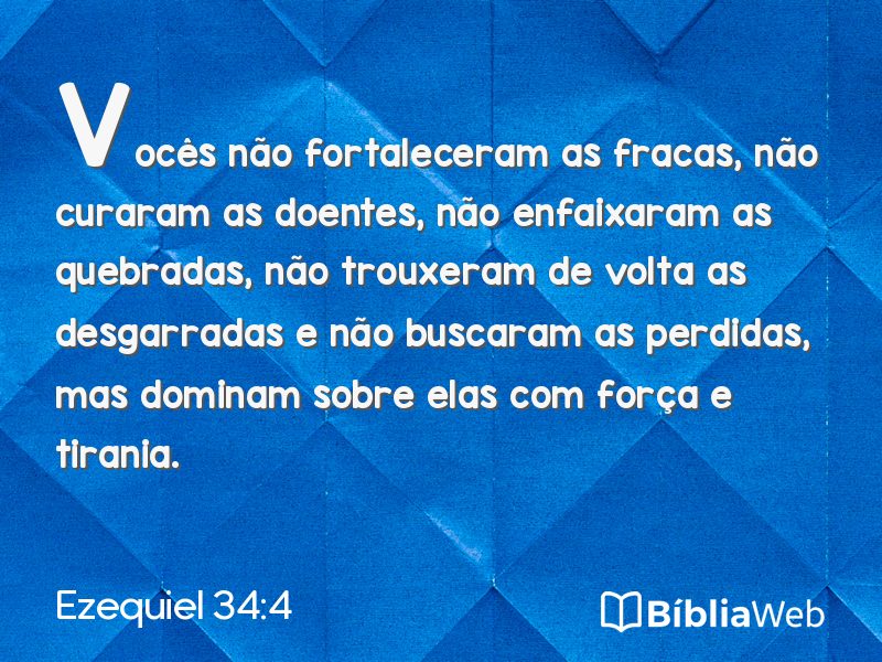Ezequiel 34:4 em imagem para compartilhar