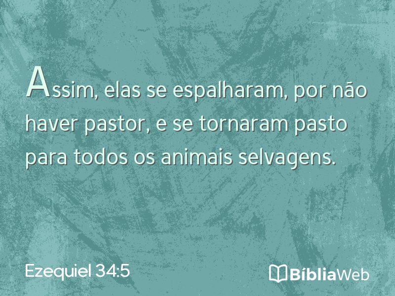 Ezequiel 34:5 em imagem para compartilhar