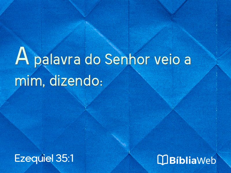 Ezequiel 35:1 em imagem para compartilhar
