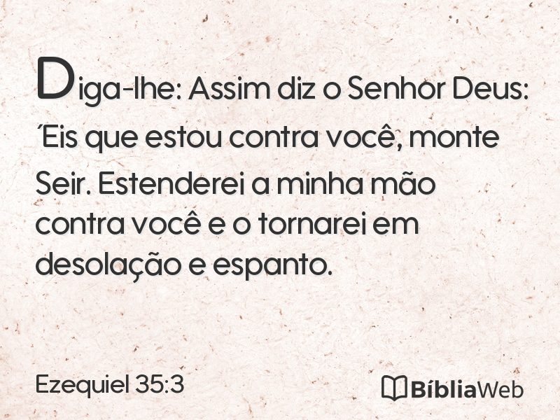 Ezequiel 35:3 em imagem para compartilhar