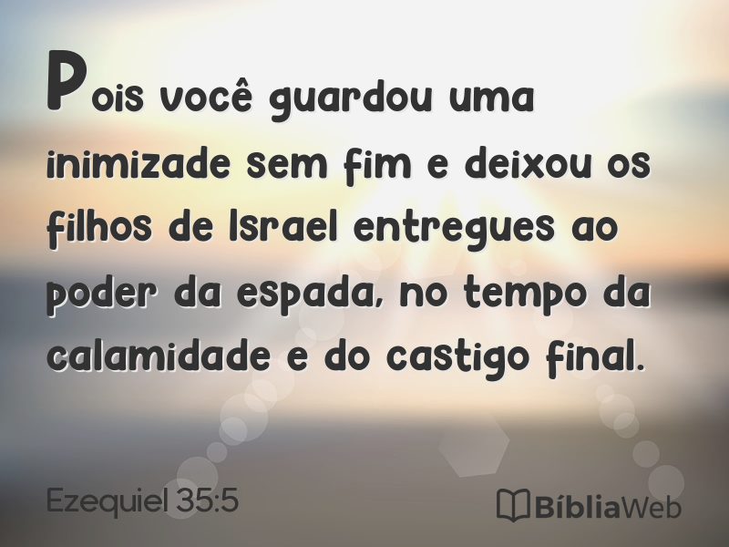 Ezequiel 35:5 em imagem para compartilhar