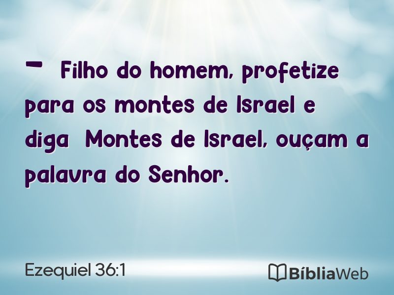 Ezequiel 36:1 em imagem para compartilhar