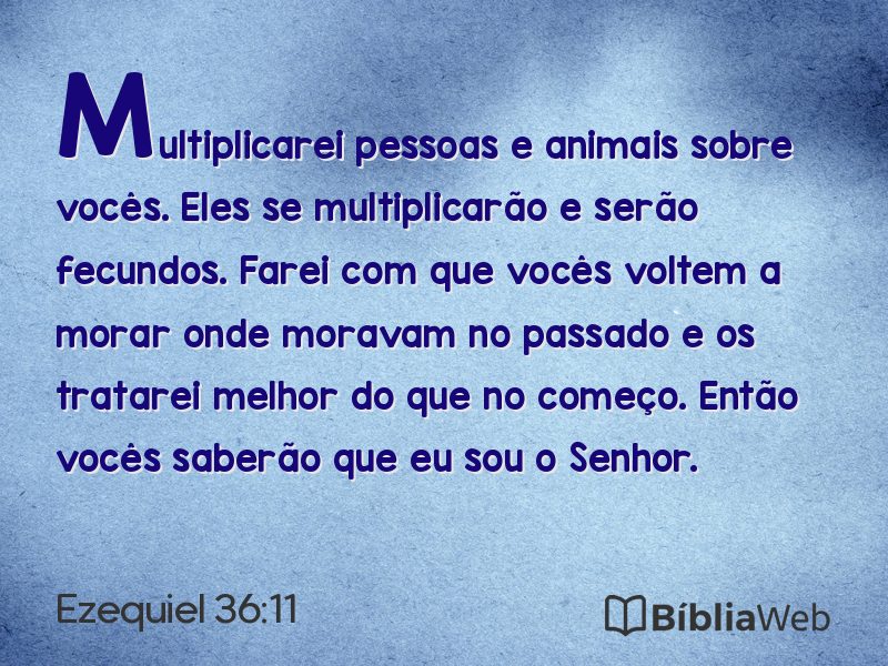 Ezequiel 36:11 em imagem para compartilhar