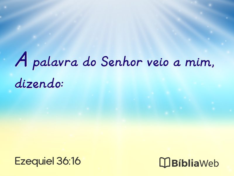 Ezequiel 36:16 em imagem para compartilhar