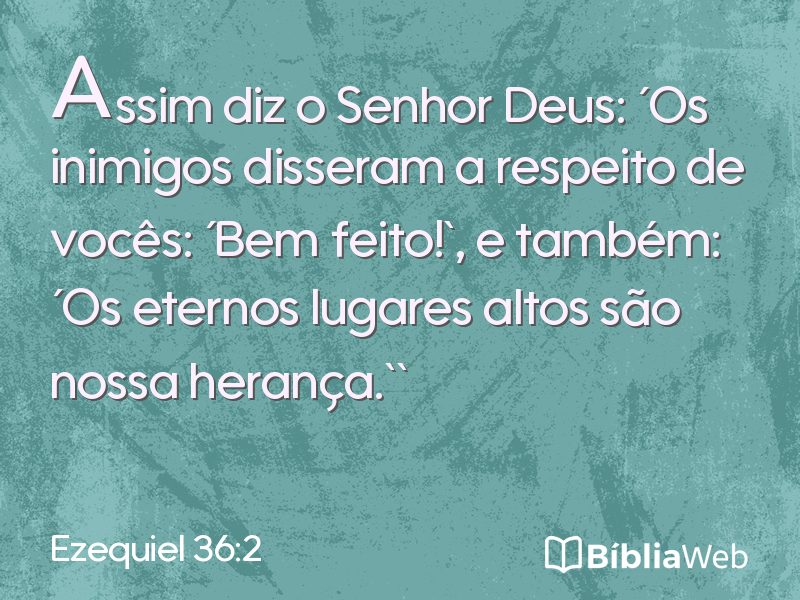 Ezequiel 36:2 em imagem para compartilhar
