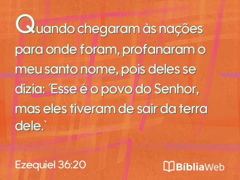 Ezequiel 36:20 em imagem para compartilhar