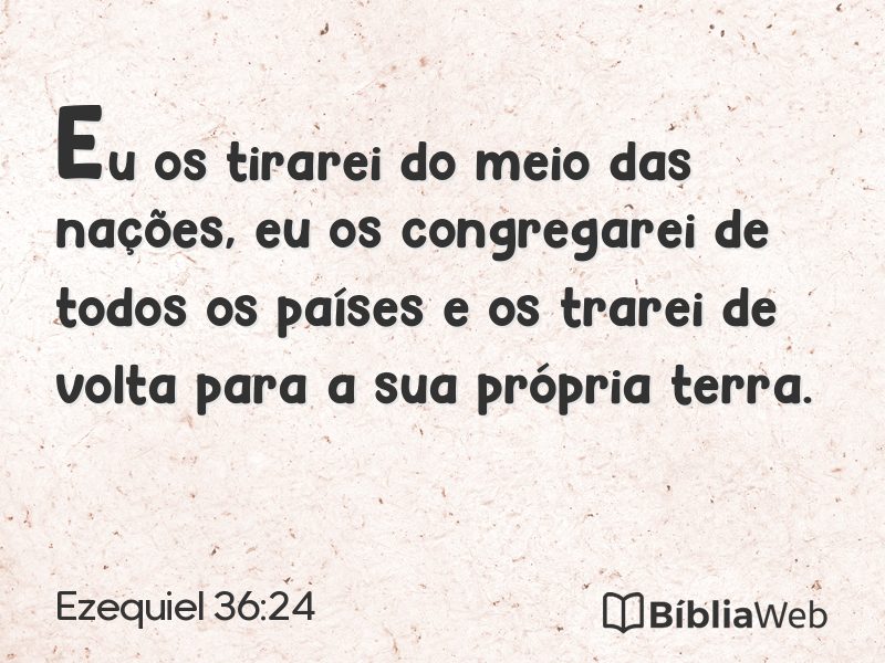 Ezequiel 36:24 em imagem para compartilhar