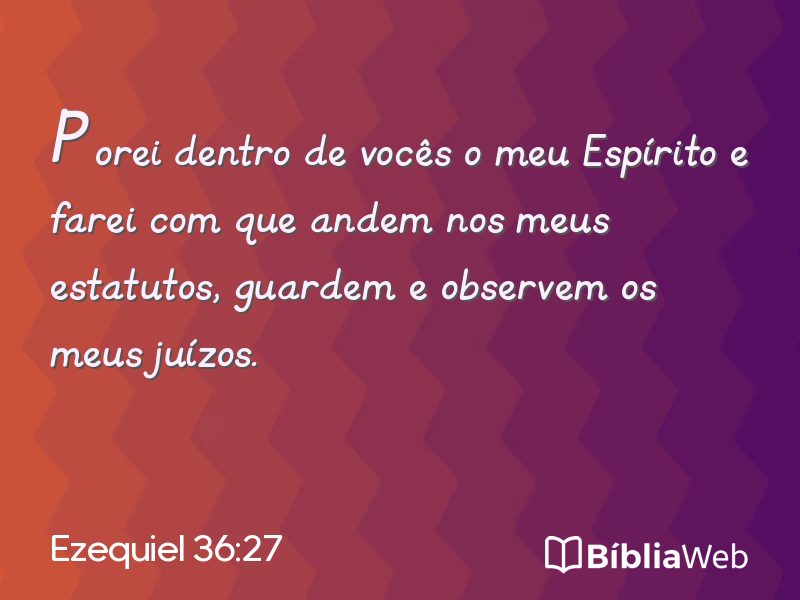 Ezequiel 36:27 em imagem para compartilhar