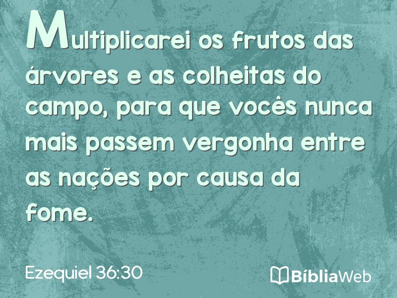 Ezequiel 36:30 em imagem para compartilhar
