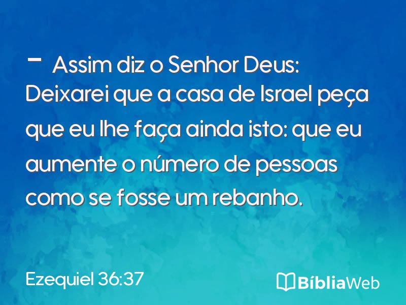 Ezequiel 36:37 em imagem para compartilhar