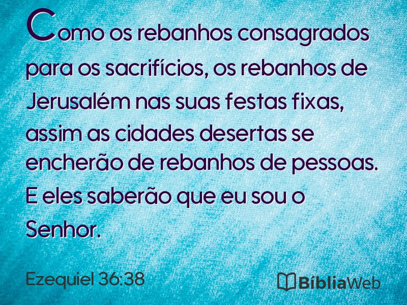 Ezequiel 36:38 em imagem para compartilhar
