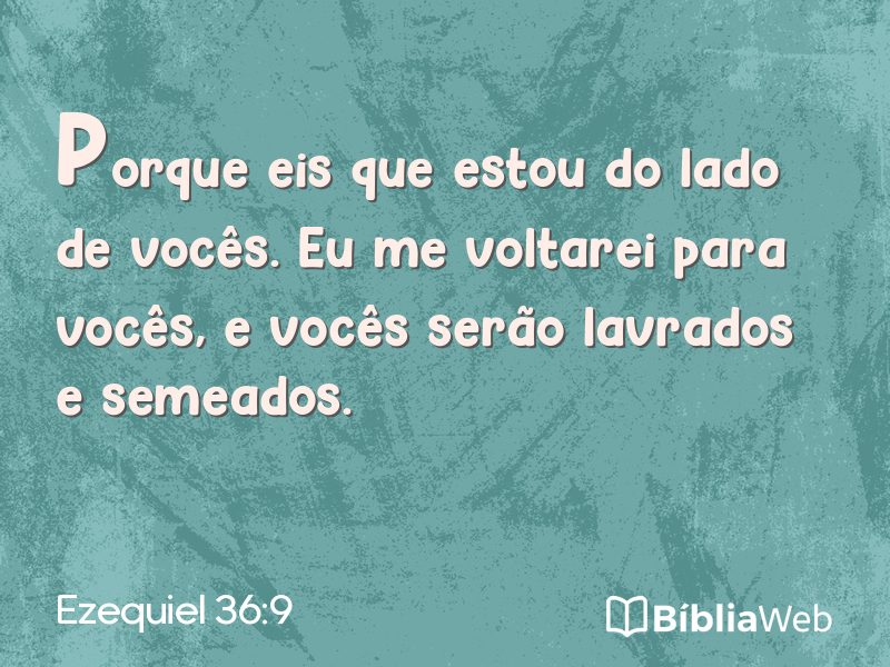 Ezequiel 36:9 em imagem para compartilhar