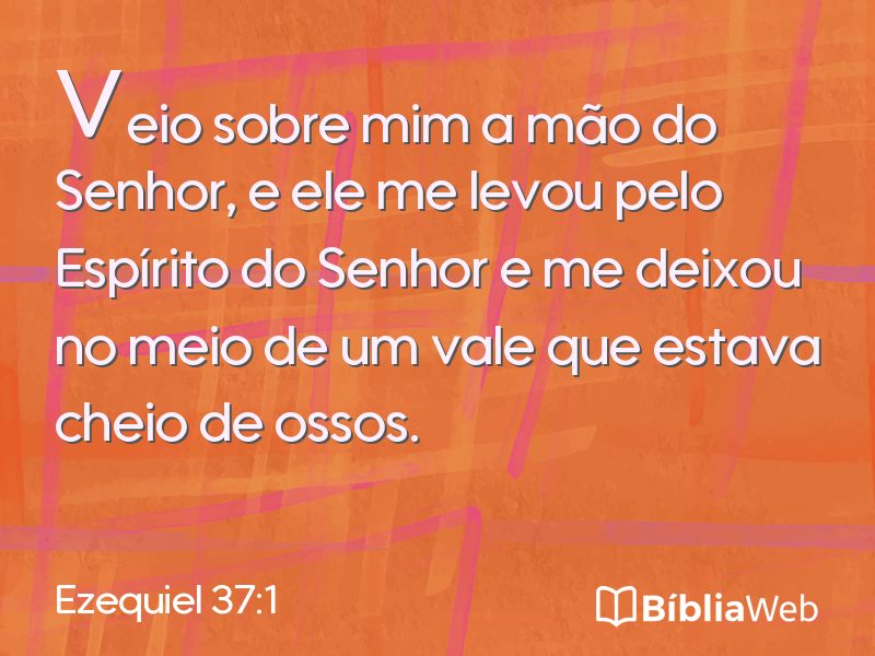 Ezequiel 37:1 em imagem para compartilhar