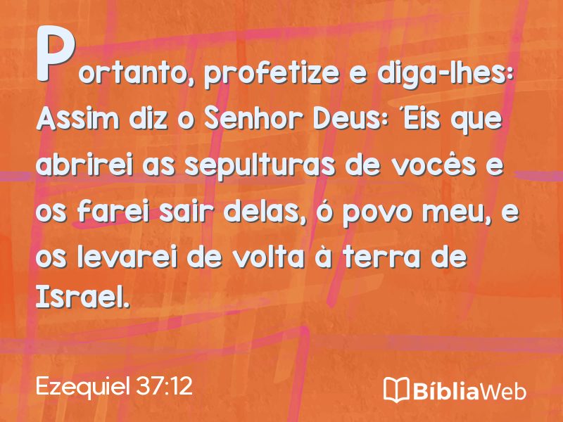 Ezequiel 37:12 em imagem para compartilhar