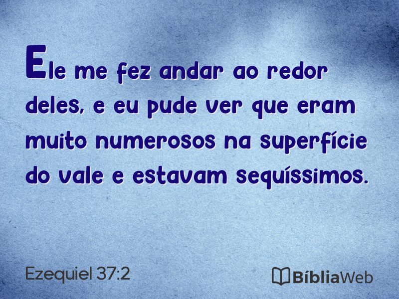 Ezequiel 37:2 em imagem para compartilhar