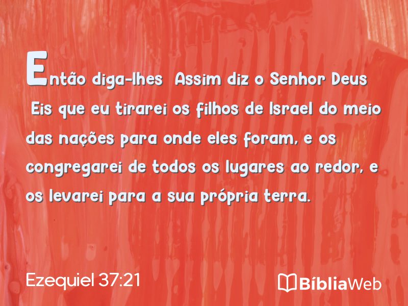 Ezequiel 37:21 em imagem para compartilhar