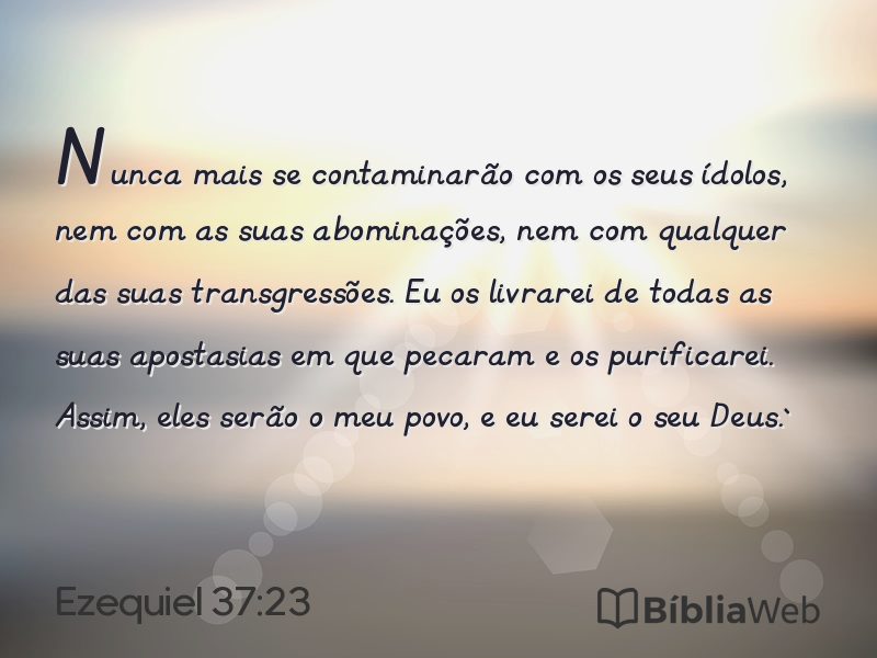Ezequiel 37:23 em imagem para compartilhar
