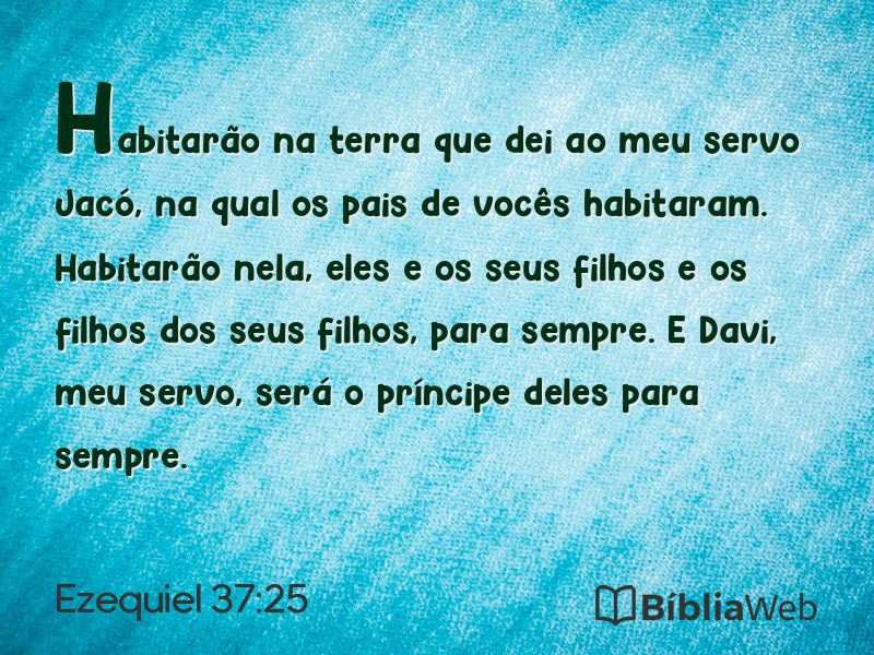 Ezequiel 37:25 em imagem para compartilhar