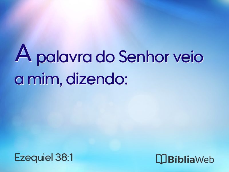 Ezequiel 38:1 em imagem para compartilhar