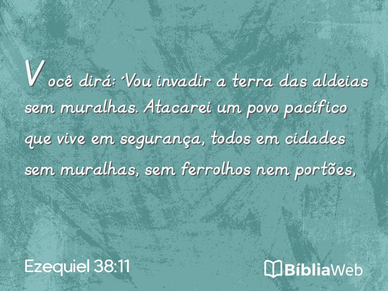 Ezequiel 38:11 em imagem para compartilhar