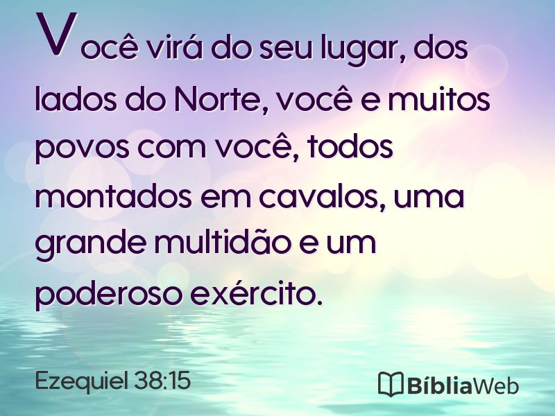 Ezequiel 38:15 em imagem para compartilhar