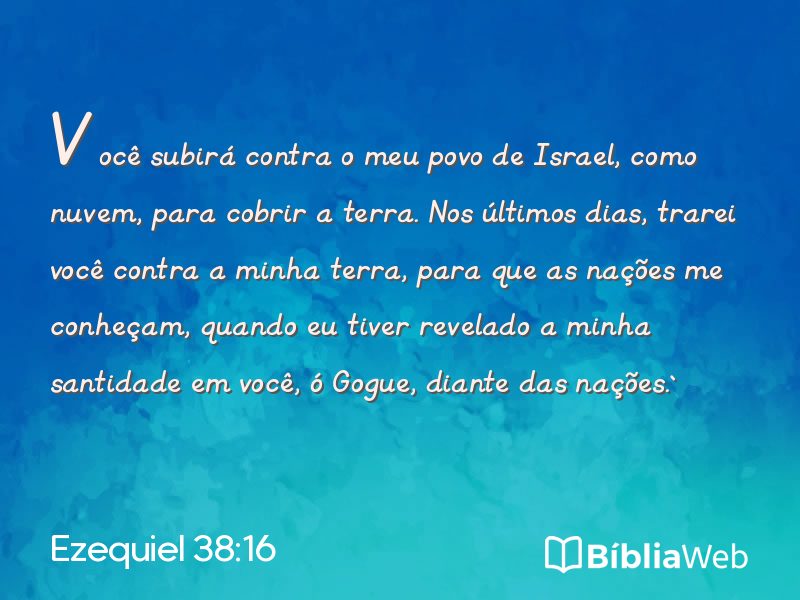 Ezequiel 38:16 em imagem para compartilhar