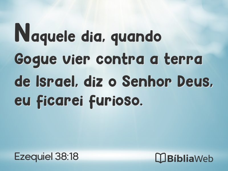 Ezequiel 38:18 em imagem para compartilhar
