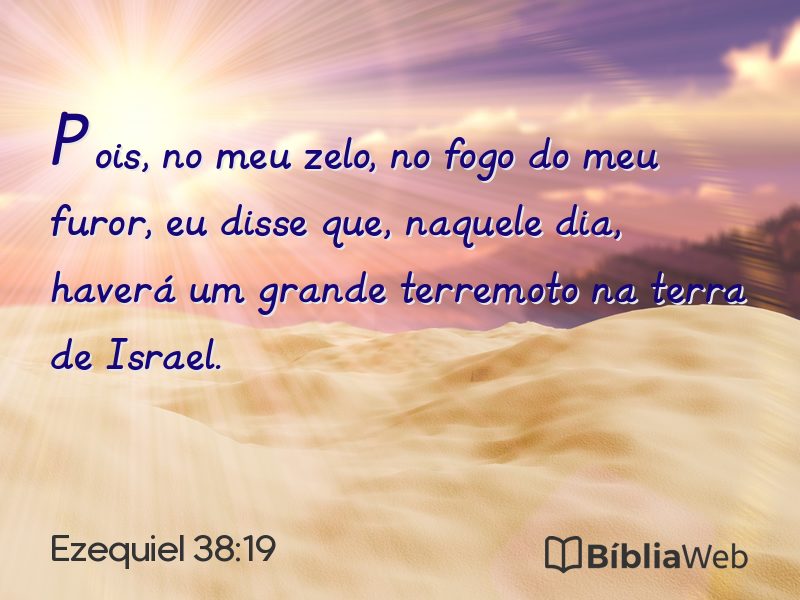 Ezequiel 38:19 em imagem para compartilhar