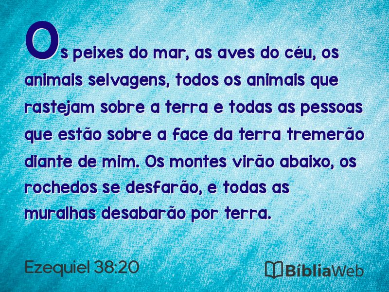 Ezequiel 38:20 em imagem para compartilhar