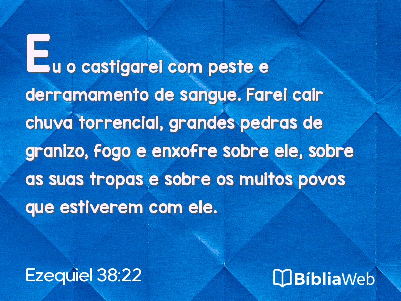 Ezequiel 38:22 em imagem para compartilhar