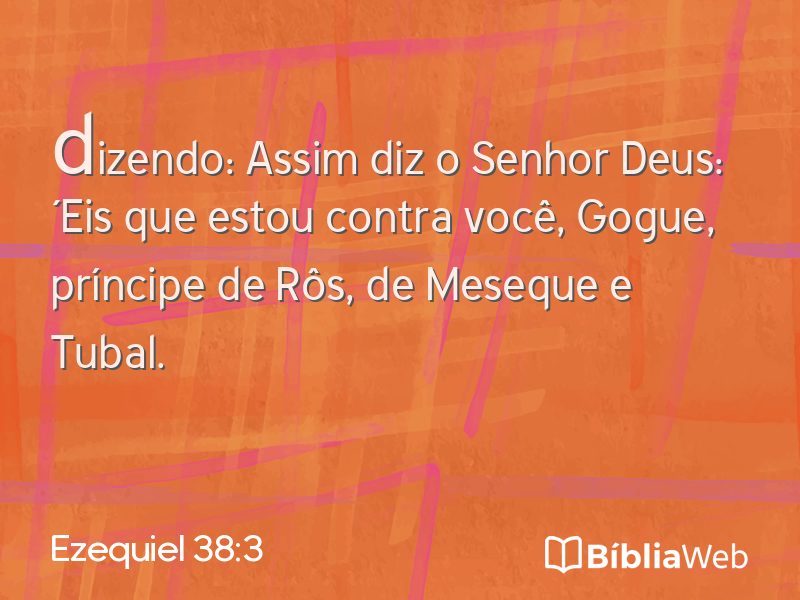 Ezequiel 38:3 em imagem para compartilhar
