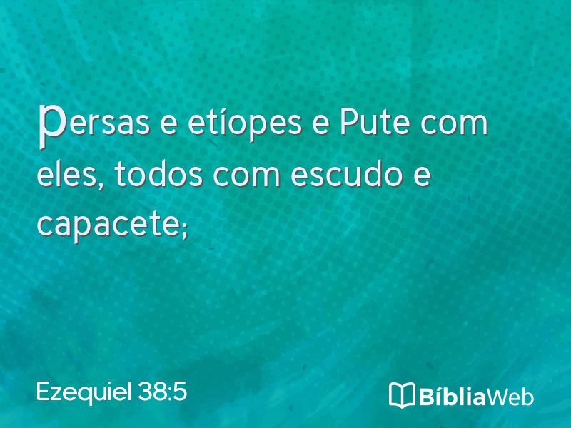 Ezequiel 38:5 em imagem para compartilhar