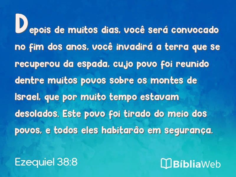 Ezequiel 38:8 em imagem para compartilhar
