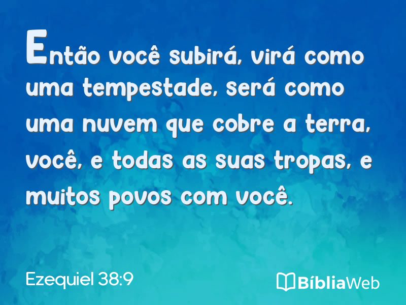 Ezequiel 38:9 em imagem para compartilhar